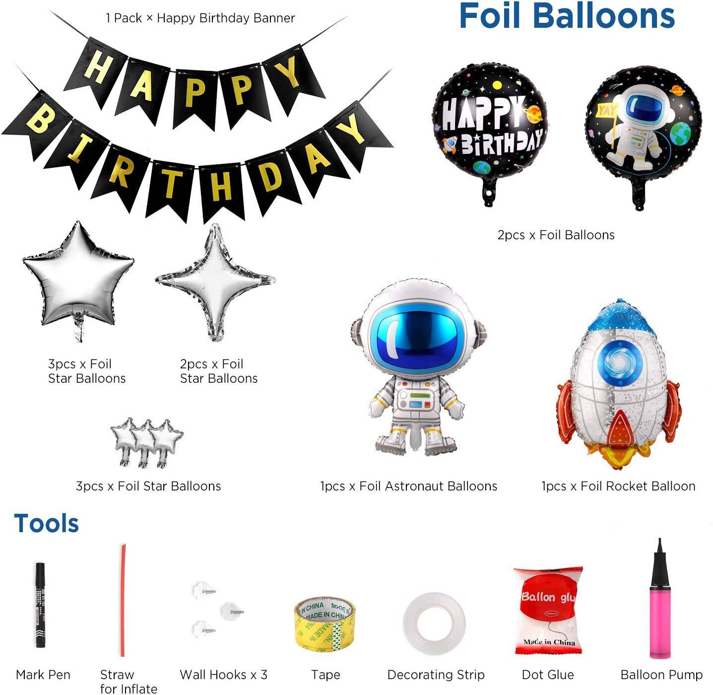 Mission Birthday – Deko für kleine Helden im All