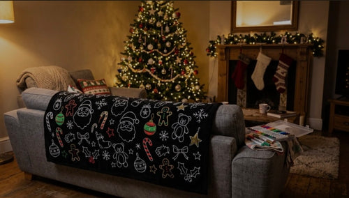 Winter Doodle Blanket