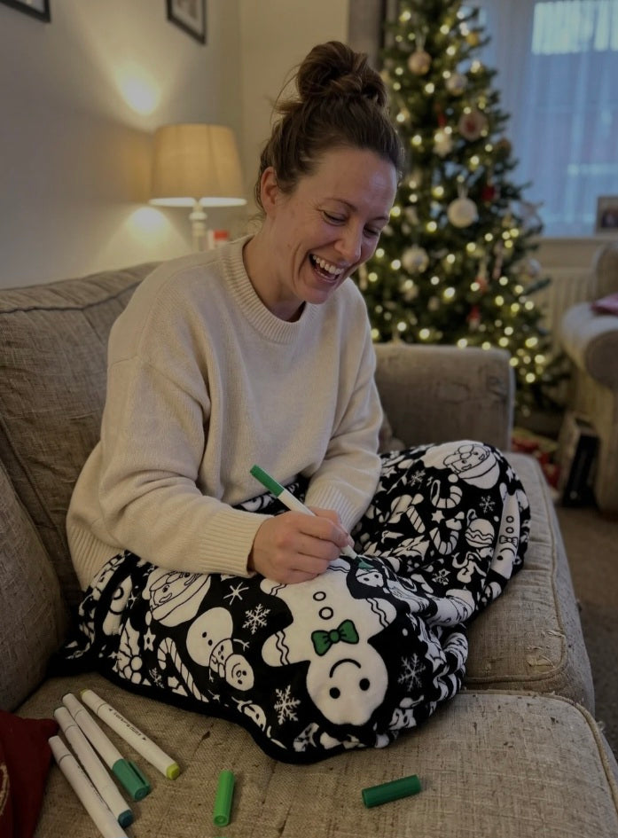 Winter Doodle Blanket